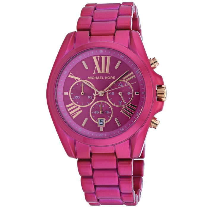 Michael Kors Women's Bradshaw Pink dial watch - MK6719