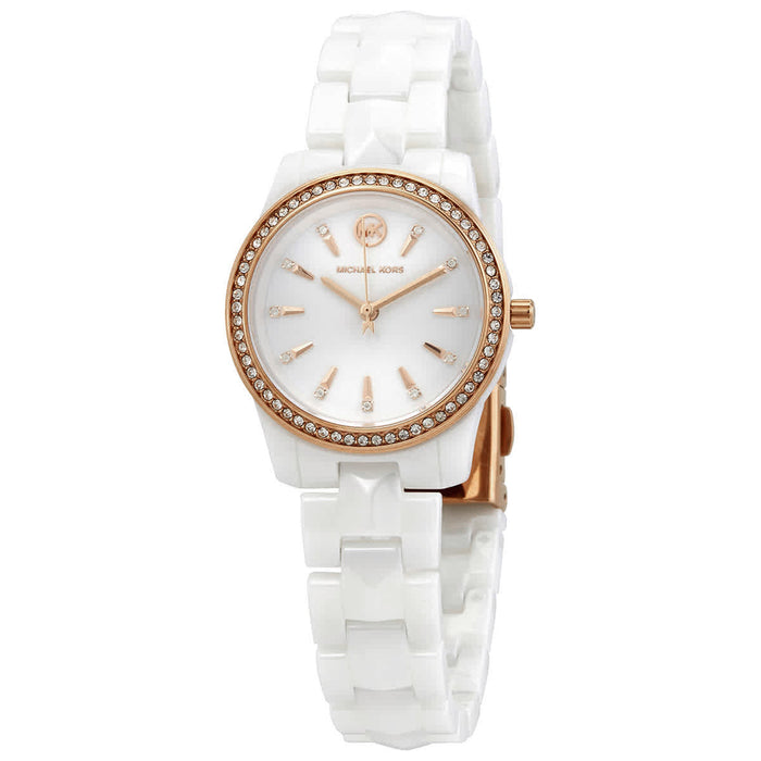 Michael Kors Women's Runway Mercer White Dial Watch - MK6840