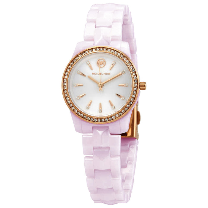 Michael Kors Women's Runway Mercer White Dial Watch - MK6841