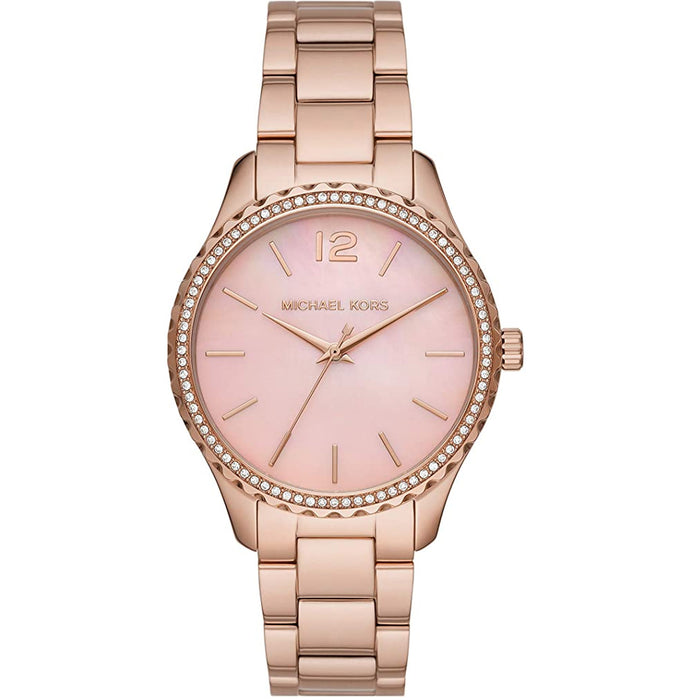 Michael Kors Women's Layton Rose gold Dial Watch - MK6848
