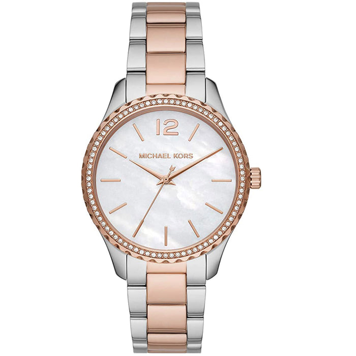 Michael Kors Women's Layton White Dial Watch - MK6849