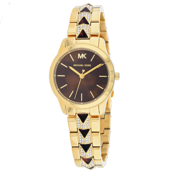 Michael Kors Women's Runway Brown Dial Watch - MK6855