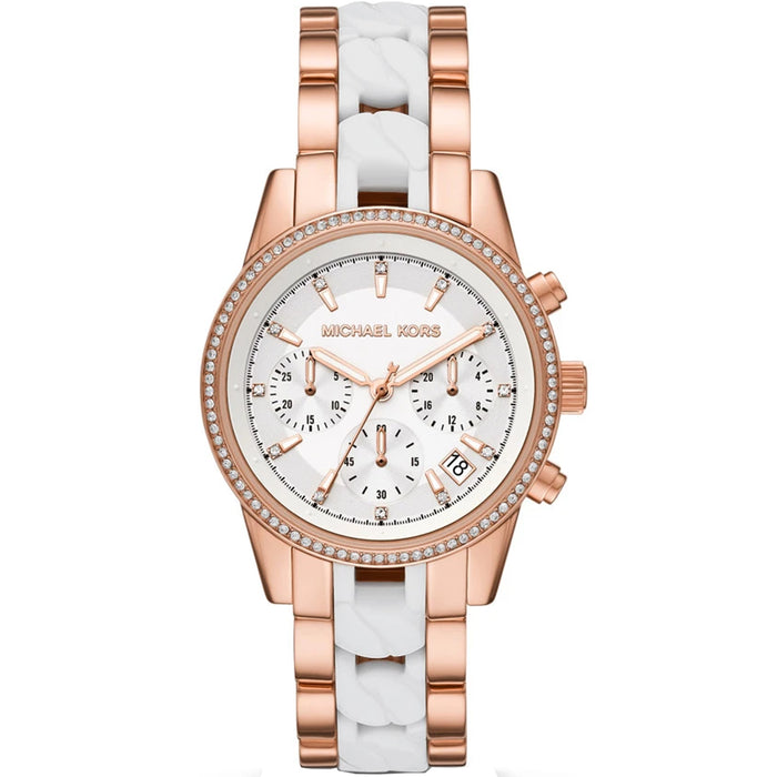 Michael Kors Women's Ritz White Dial Watch - MK6940