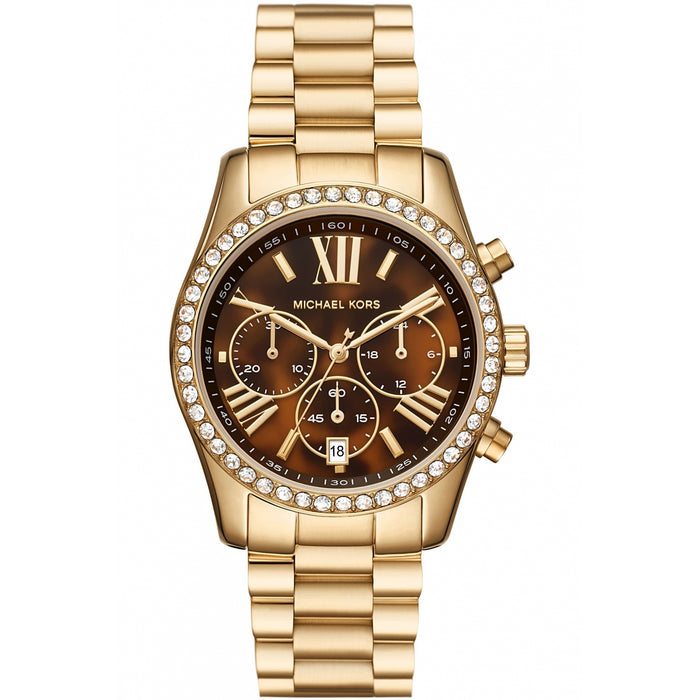 Michael Kors Women's Lexington Lux Brown Dial Watch - MK7276