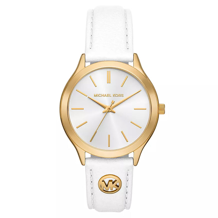 Michael Kors Women's Slim Runway White Dial Watch - MK7544
