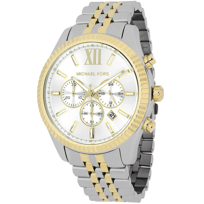 Michael Kors Men's Lexington Silver Dial Watch - MK8344