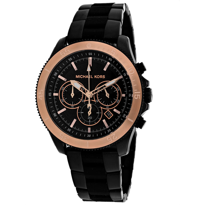 Michael Kors Men's Merrick Black Dial Watch - MK8666