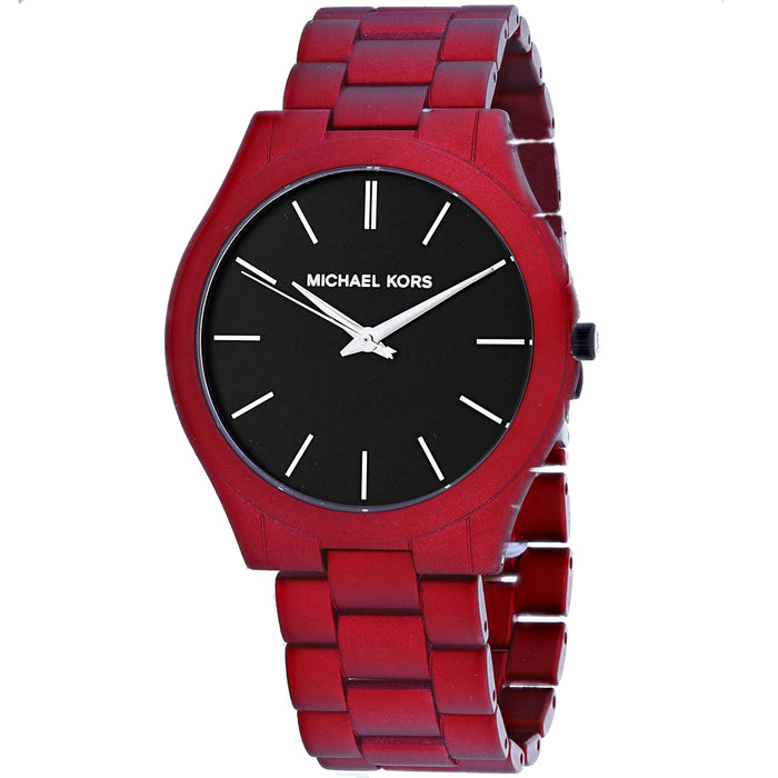 Michael Kors Men's Slim Runway Black Dial Watch - MK8712