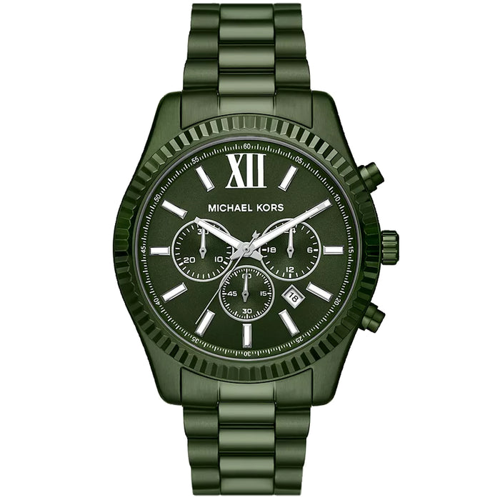 Michael Kors Men's Lexington Green Dial Watch - MK9166