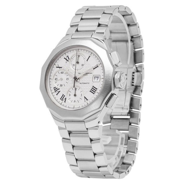 Baume & Mercier Men's Riviera White Dial Watch - MOA8625