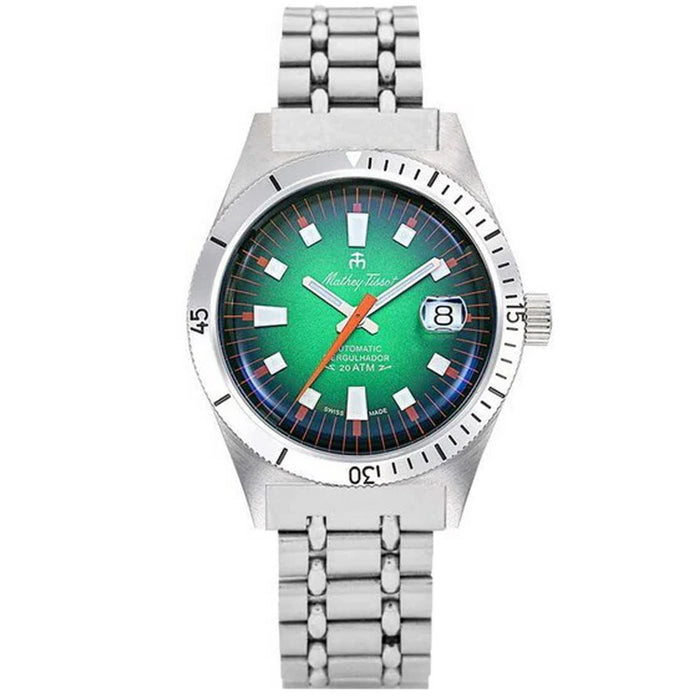 Mathey Tissot Men's Mergulhador  Green Dial Watch - MRG2