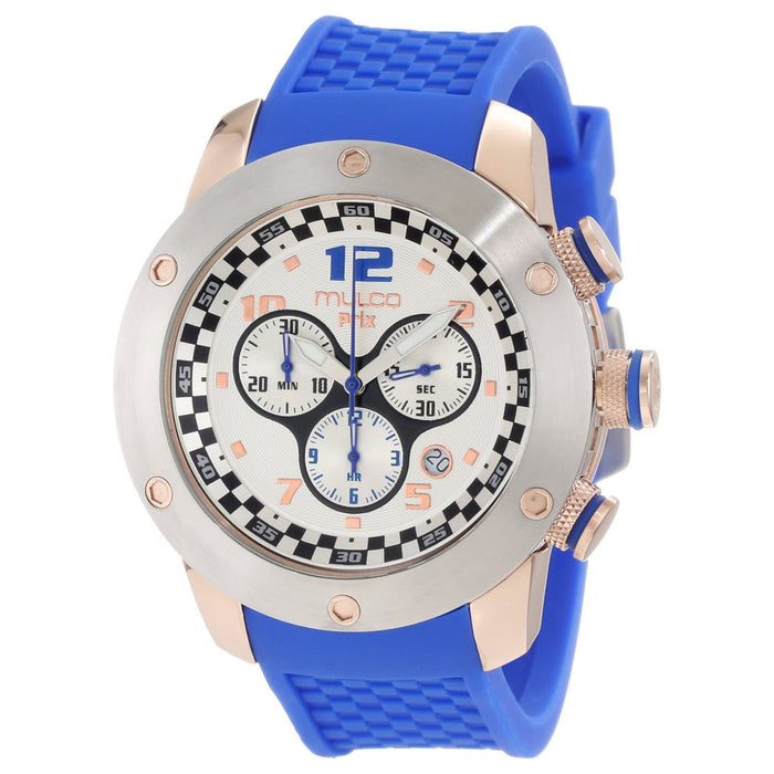 Mulco Men's Prix Silver Dial Watch - MW2-6313-041