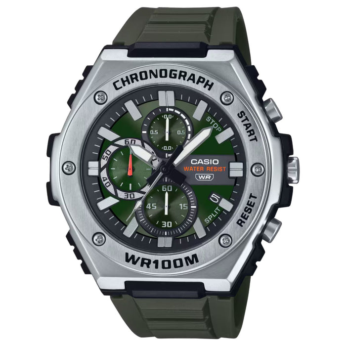 Casio Men's Bold Green Dial Watch - MWA-300H-3A