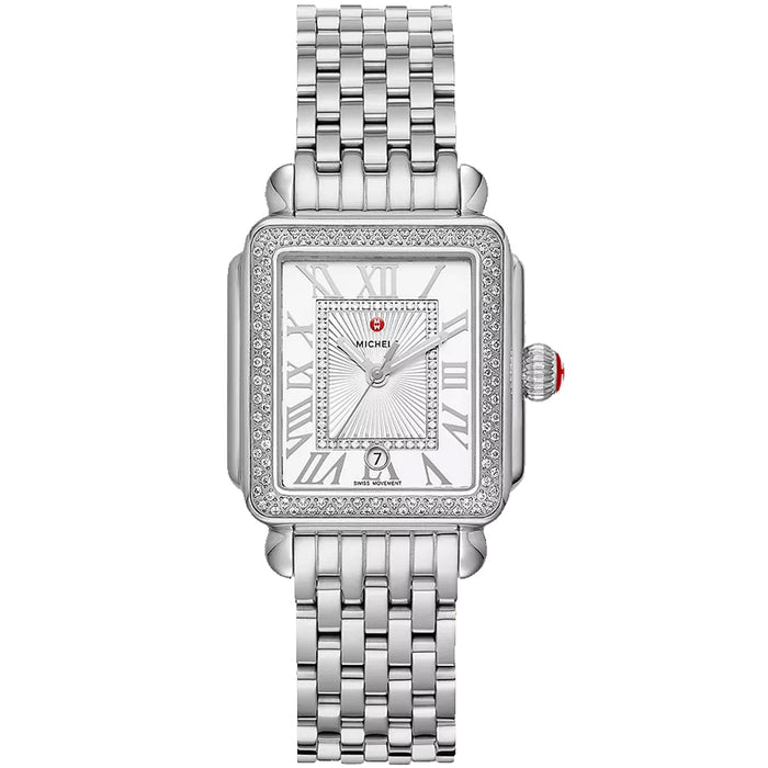 Michele Women's Deco Madison Mid Silver Dial Watch - MWW06G000001