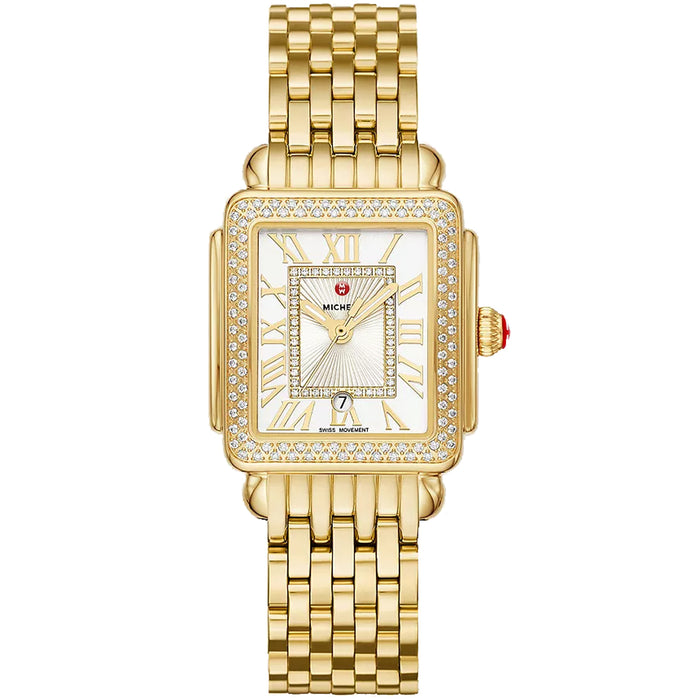 Michele Women's Deco Madison Mid Silver Dial Watch - MWW06G000003