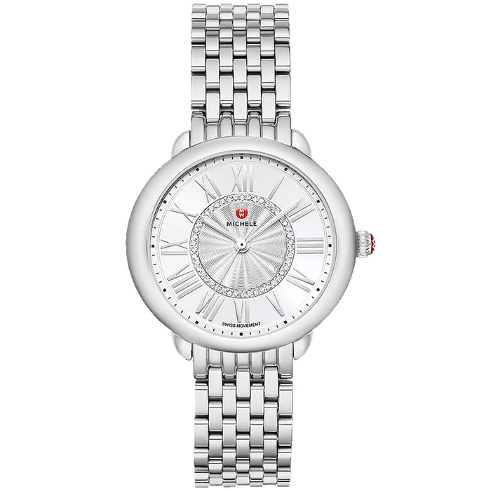 Michele Women's Serein Silver Dial Watch - MWW21B000147