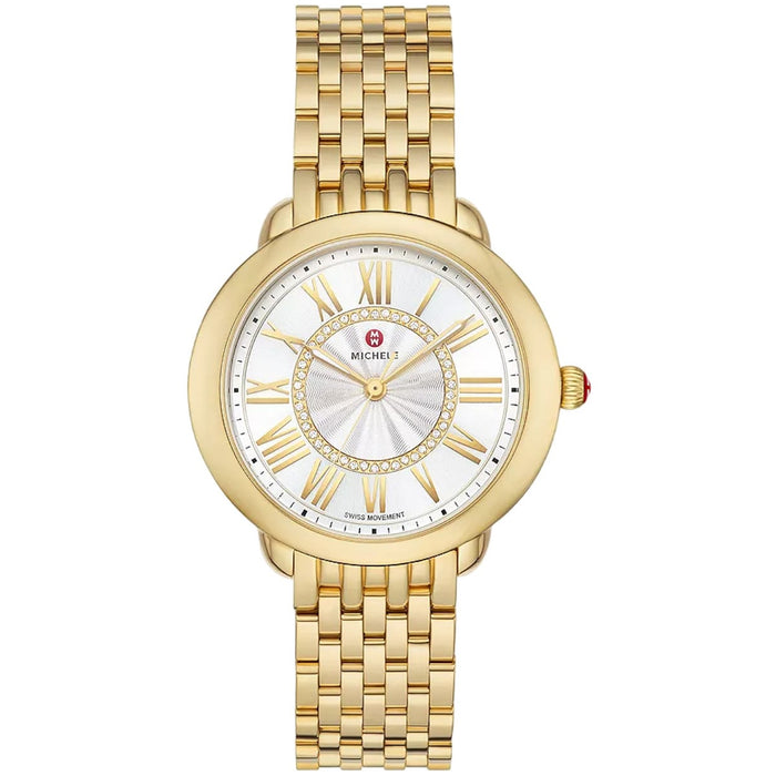 Michele Women's Serein Mid Silver Dial Watch - MWW21B000160