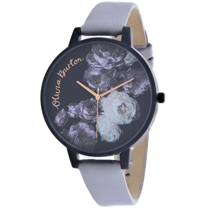 Olivia Burton Women's Fine Art Black Dial Watch - OB16AD11