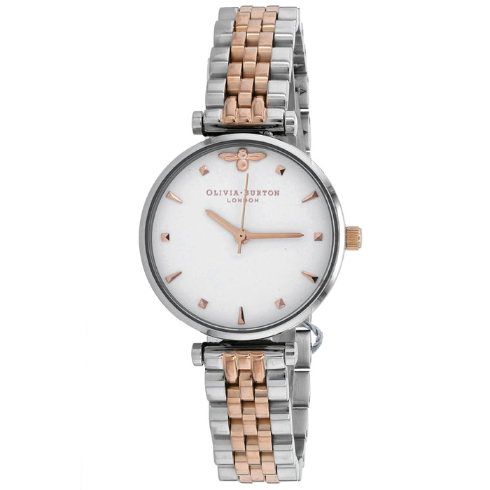 Olivia Burton Women's White Dial Watch - OB16AM93