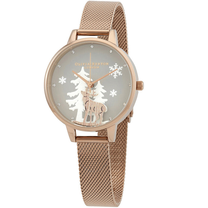 Olivia Burton Women's Winter Wonderland Grey Dial Watch - OB16AW01