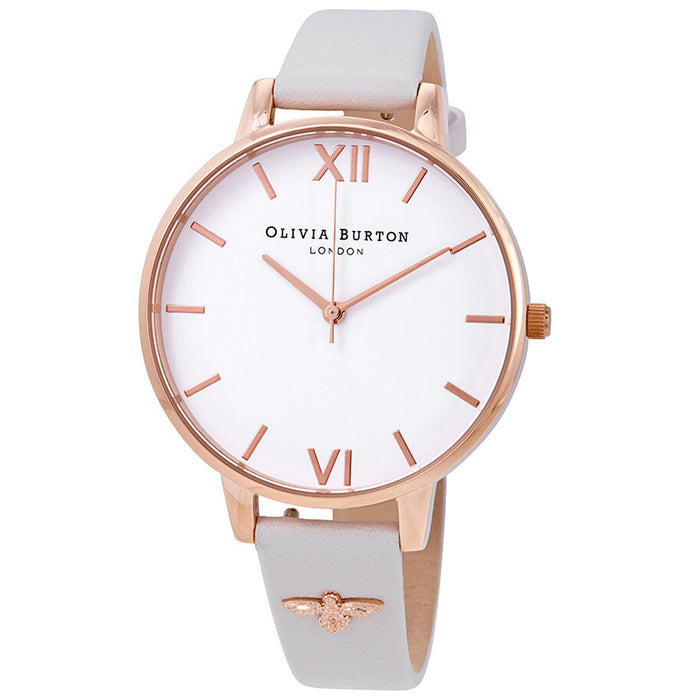 Olivia Burton Women's 3D Bee White Dial Watch - OB16ES02