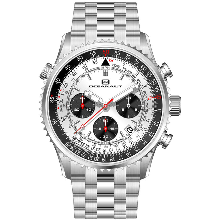 Oceanaut Men's Flight Silver Dial Watch - OC0121