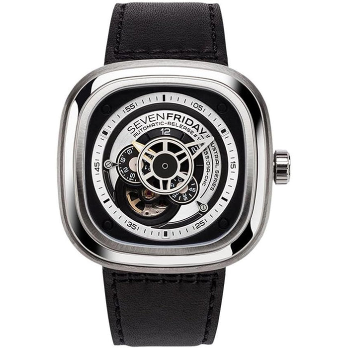 Sevenfriday Men's P-Series Black Dial Watch - P/1