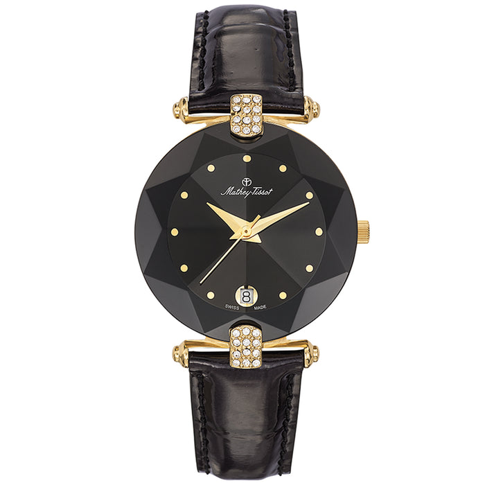 Mathey Tissot Women's Pyramide Black Dial Watch - P310M