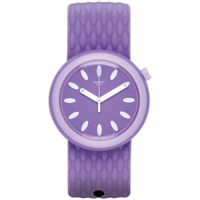 Swatch Women's Swimpop Purple Dial Watch - PNV101