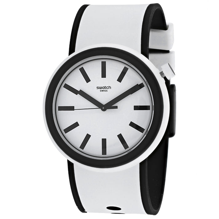 Swatch Men's Pop White dial watch - PNW100