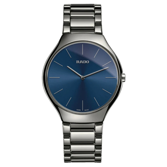 Rado Men's Thinline Blue Dial Watch - R27955022