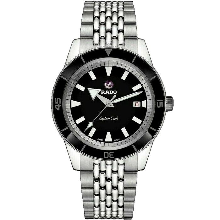 Rado Men's Captain Cook Black Dial Watch - R32505158