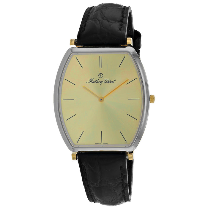 Mathey Tissot Men's Classic Gold Dial Watch - S100BDI