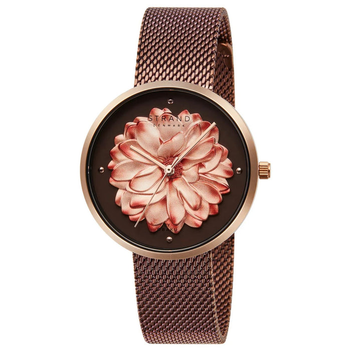 Obaku Women's Blossom Rose gold Dial Watch - S700LHVNMN-DF