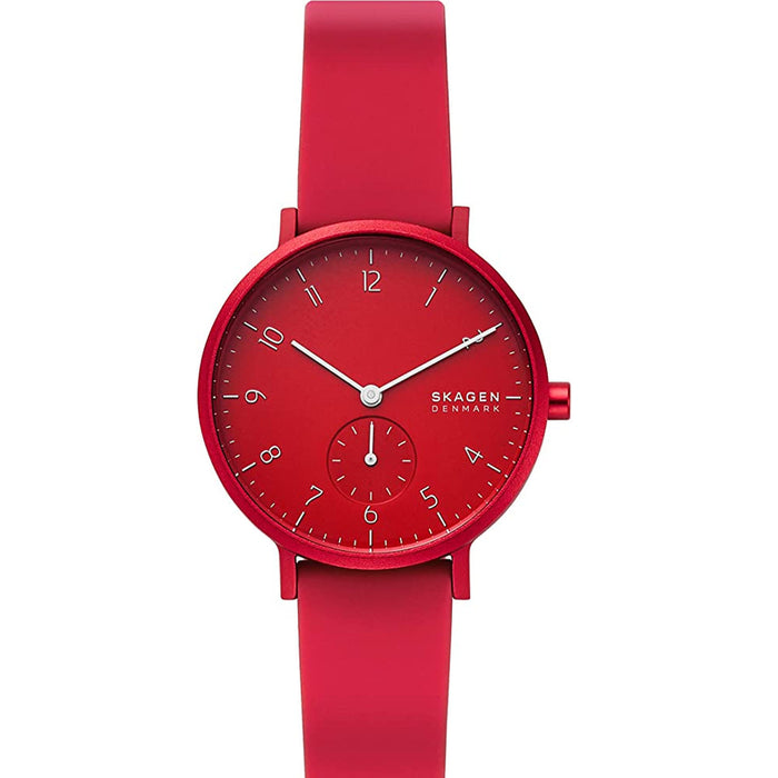Skagen Women's Aaren Kulor Red Dial Watch - SKW2765