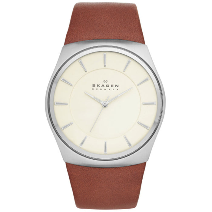 Skagen Men's Classic Beige Dial Watch - SKW6084