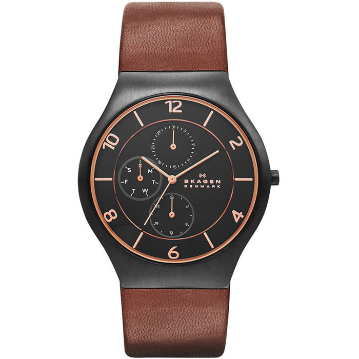 Skagen Men's Classic Black Dial Watch - SKW6117