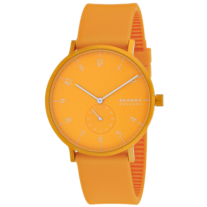 Skagen Men's Aaren Kulor Orange Dial Watch - SKW6510