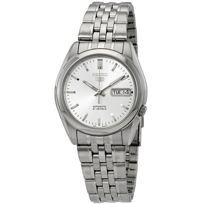 Seiko Men's Seiko 5 Silver Dial Watch - SNK355K1