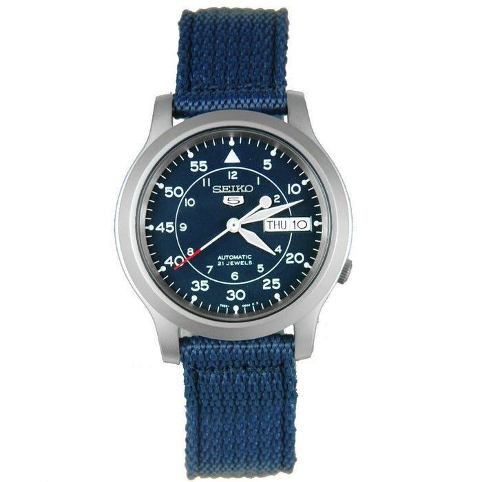 Seiko Men's Military Blue Dial Watch - SNK807K2