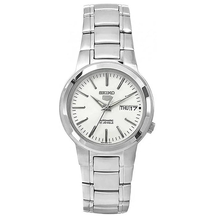 Seiko Men's Classic White Dial Watch - SNKA01