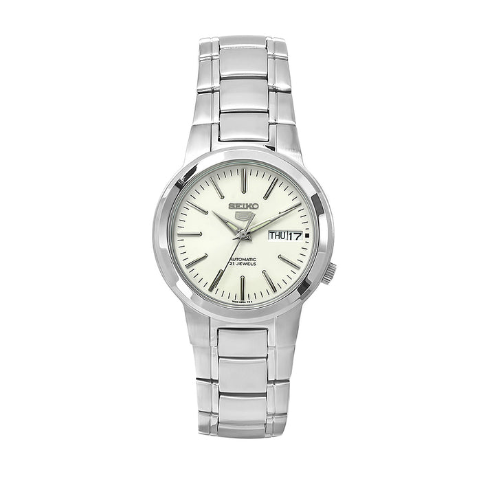 Seiko Men's Classic White Dial Watch - SNKA01K1