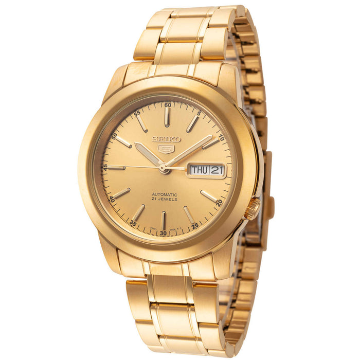 Seiko Men's Classic Rose gold Dial Watch - SNKE56K1