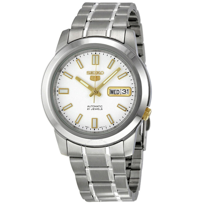 Seiko Men's Classic White Dial Watch - SNKK07