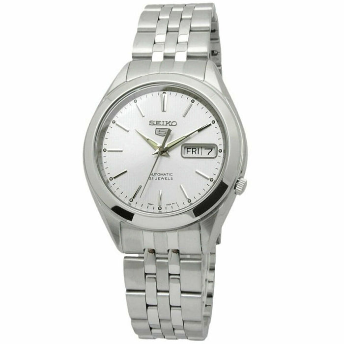 Seiko Men's Series 5 Silver Dial Watch - SNKL15K1