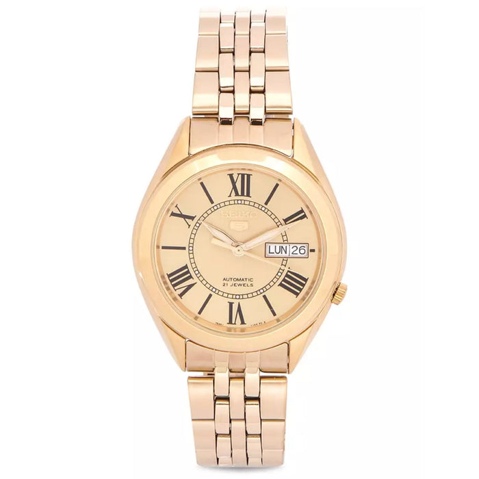 Seiko Men's Classic Gold Dial Watch - SNKL38K1