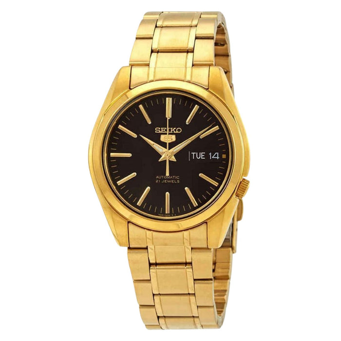 Seiko Men's Classic Gold Dial Watch - SNKL50K1