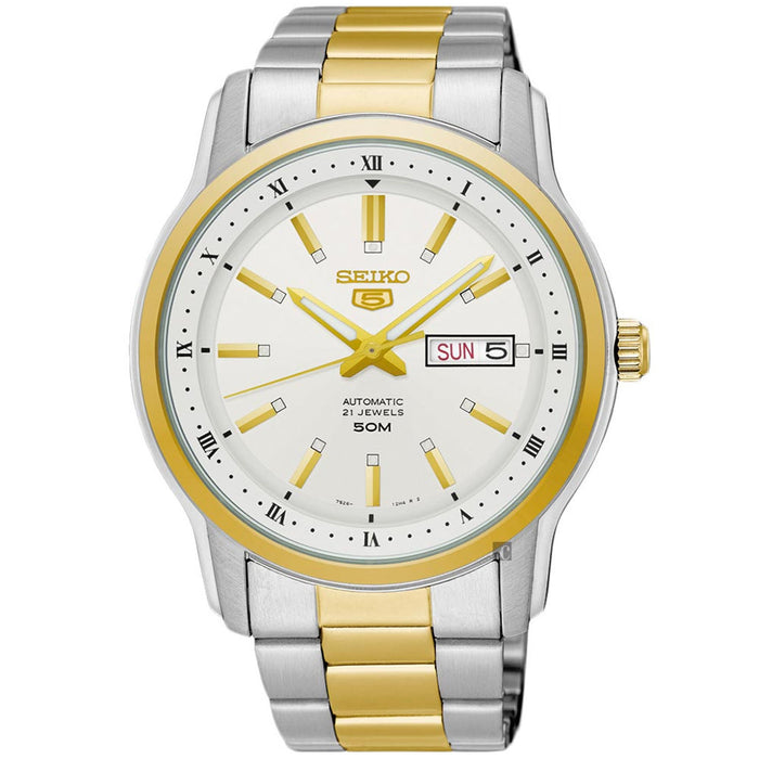Seiko Men's Series 5 Silver Dial Watch - SNKP14J1