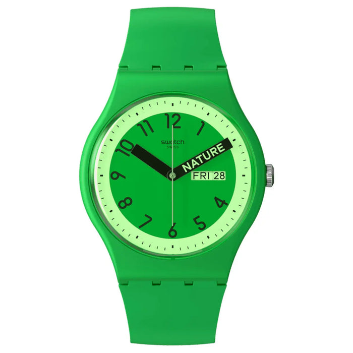 Swatch Women's Pride Green Dial Watch - SO29G704