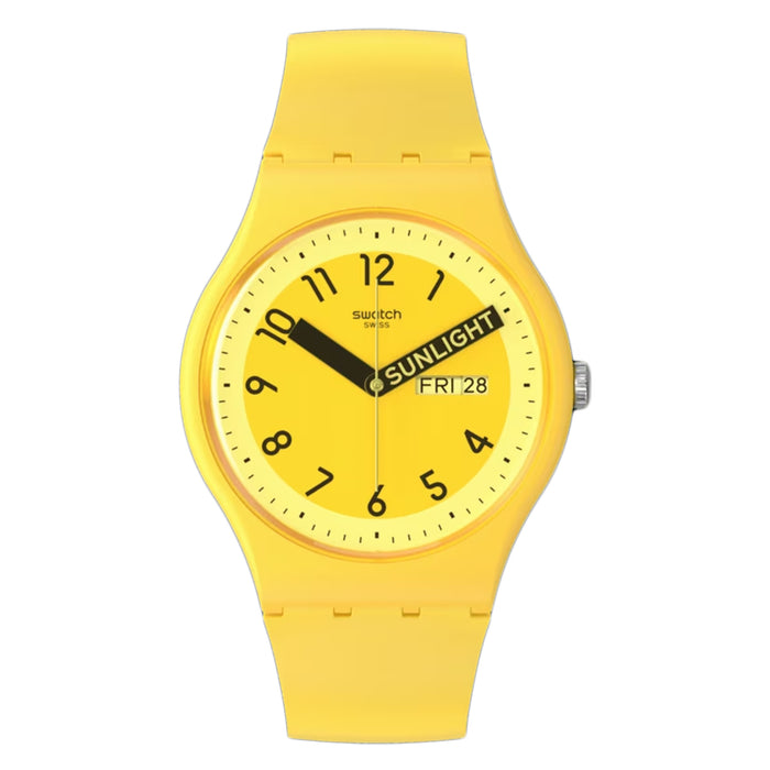 Swatch Women's Pride Yellow Dial Watch - SO29J702